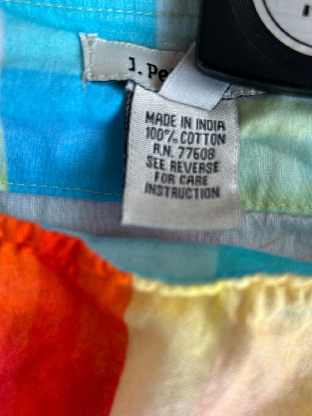 J. Peterman skirt 20 Full lightweight  Spring Summer tones Lined Side zip EUC - Picture 4 of 7